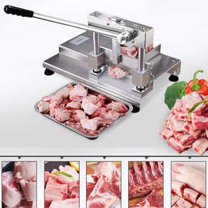 Stainless Steel Manual Saw Bone Cutting Machine Cut Pork Chop Bone Trotters Meat Slicer Making Machine