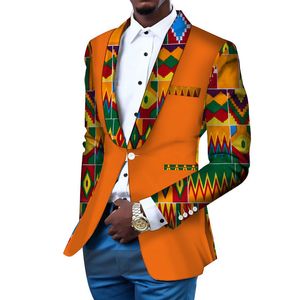 Ternos masculinos Blazers Homens Blazer Slim Fit Fancy Blazers Terno Jaqueta Africana Roupas Masculinas Blazer Vestido de Noiva Terno Dashiki Bazin Riche Ankara WYN145 230202