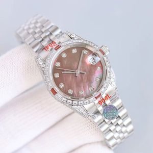 Womens Watches Diamond Dial Automatic Movement Watch 36mm rostfritt stål armband gåva armbandsur