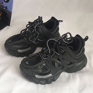 Lüks marka tasarımcısı erkek kadınlar gündelik ayakkabılar 3 3.0 üçlü beyaz siyah spor ayakkabı Tess.S. Gomma deri eğitmen naylon baskılı platform eğitmenleri ayakkabı c81