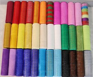 Diğer Etkinlik Parti Malzemeleri 10 Yards Deco Poly Mesh Şerit 10 inç Geniş Metalik Noel Çelenkleri Swags Yaylar Sarma ve Dekorasyon Projeleri 230202