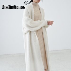 Women's Knits Tees Luxury Thicken warm Faux Mink Velvet women's Sweater cardigan coat Bat Sleeve Knitwear Cape Women Outwear Wholesale 230201