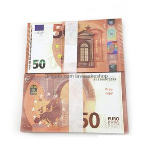 Outros suprimentos de festa festiva Fake Money Banknote 10 20 50 100 200 500 Euros Realistic Toy Bar Props Copiar Moeda Filme Fauxbillet Dhf1YU88M