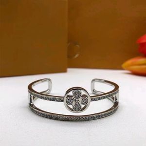 Bangle örhängen 18K Rose Gold White Gold Clover Classic Design Armband