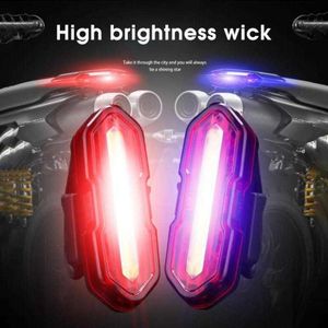 S svans usb uppladdningsbar varningssäkerhet bakre LED -cykelljus cykling flashlampa mtb vägcykel bakljus 0202