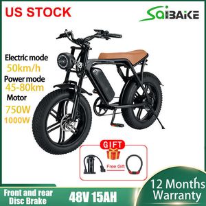 20-дюймовый электрический велосипед 1000W 750W 48V 15AH 4.0 Fat Tire Ebike Велосипеды для взрослых 7-скоростной горный велосипед Электрический велосипед Snow Bike