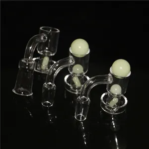 hookahs Terp Vacuum Quartz Banger Domeless Nail Up Oil Nails Female Male 90° 14mm 18mm Joint 25mm Bottom 30mm OD Slurper Bucket