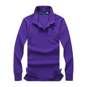 Neues, heißes Verkaufs-Poloshirt für Männer, kleines Pferd, Stickerei, solide, langärmelige Sommer-Freizeit-Polo-Männer, schlanke Polos, Freizeithemd, Größe S-2XL, hohe Qualität