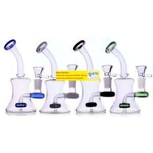 Heady Beaker Base Reting Bubbler med fast duschhuvuddiffusor