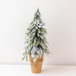 Noel dekorasyonları masaüstü akın küçük ağaç saksı bitki alışveriş merkezi sayacı ev penceresi