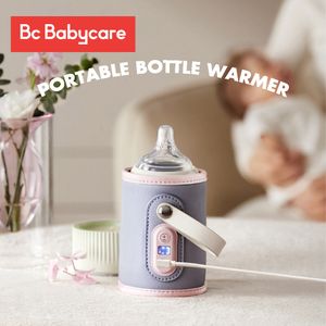 Flaschenwärmer Sterilisatoren# BC Babycare Tragbare USB -Milchwasserwärmer -Lebensmittel -Thermostat für Nachtouts -Fütterungsheizungsabdeckung Brustmilch 230202