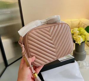 Lyx axelväska messenger handväska kamera kvinnor loulou classic soho läder rem crossbody väska designer tygväska små plånböcker för kvinnor designer axelväska