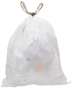 100 pieces in Commercial 18 Gallon Trash Compactor Bags /w Drawstrings - 2 MIL 50 Count