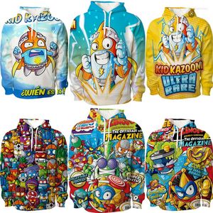 Men's Hoodies Boys Hoodie Super Zings Sweatshirts Autumn Winter 2023 Children Tops Kids Girls Cool Pullover Superzings Clothing