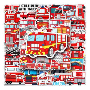 50 PCS Water Bottle Stickers for Kids Girls Teens Vinyl Vsco Waterproof Cute Aesthetic Stickers TZ-XFC-493 fire engine