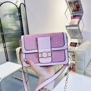 Pink Sugao kvinnor axelväska crossbody chain påse mode toppkvalitet stor kapacitet pu läder flickas messenger purses lyxdesigner handväska 4 färger xcs-0201-35