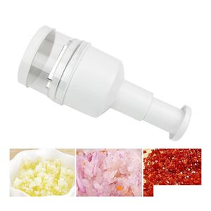 Other Knife Accessories Handpressure Cutter Food Processors Kitchen Stainless Steel Onion Vegetable Shredder Manual Drop Delivery Ho Dhjax