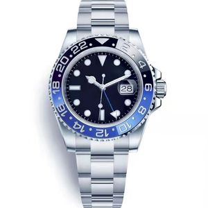 Luksusowa ceramiczna ramka męska gmt zegarki projektant mężczyzn zegaś utomatyczny mechaniczny 2813 Ruch Luminous Sapphire Waterproof Designers Wristwatches Montre de Luxe