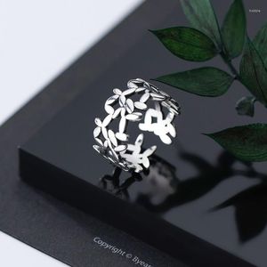 Wedding Rings Charm Large Leaf Finger Ring For Women Men Vintage Boho Knuckle Party Punk Jewelry Girls Gift