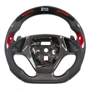 LED -kolfiber rattbilstyrning för Corvette C7 racinghjul