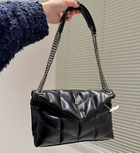 Роскошная дизайнерская женщина на плечах сумки сумочка стеганая кожаная кожаная коробка кошелька для сети цепь сети цепь