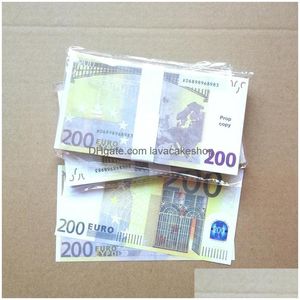 Diğer Festival Parti Malzemeleri 3 Pack Sahte Para Banknotu 5 10 20 50 100 200 200 ABD Dolar Euro Gerçekçi Oyuncak Bar Prop Plans Furm Film F DHQC7W1Q4