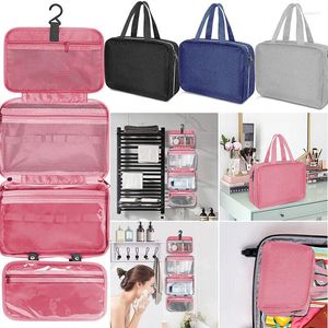 Astucci per cosmetici Grande gancio per appendere Borsa da toilette Borsa pieghevole impermeabile Borsa da viaggio per trucco Rasoio Custodia per organizer Forniture per il bagno