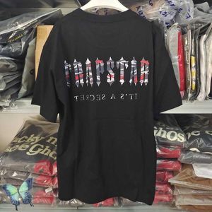 Erkek Tişörtler Trapstar T-Shirt Erkek Kadın Londra Kırmızı Camo Mektup Baskı Yüksek Kaliteli Büyük Boy Tişört G230202