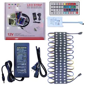 3LED RGB LEDライトモジュール5050 SMDモジュールストアフロントウィンドウサインストリップライトストアフロントDC12V電源コントロールカラーボックス