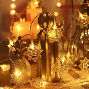 Strings LED Fairy String Lights Moon Star Castle Garland Light Festive Home Decor Lamp Christmas Holiday Wedding Party Decoration