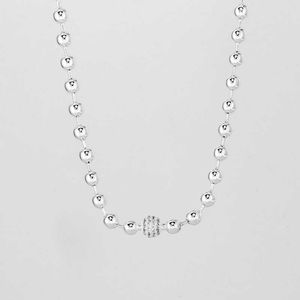 Pendant Necklaces Authentic 925 Sterling Silver pandora Beads Pave Necklace For Women DIY Jewelry Bead S925 Charms 45cm long G230202