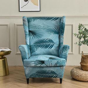 Pokrywa krzesełka Wingback Slipcover Drukowane fotelik do salonu sypialnia w sypialni Wingbaced Proteal Sofa Protector