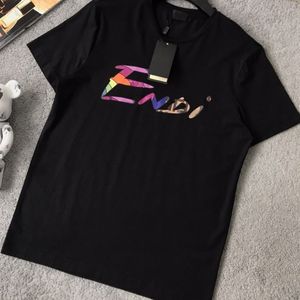 Men Women T Shirt Embroidery Letters Design Geometry Print Tops Loose Casual Apparel Pullover Tees Lovers Clothing Plus Size S-5XL
