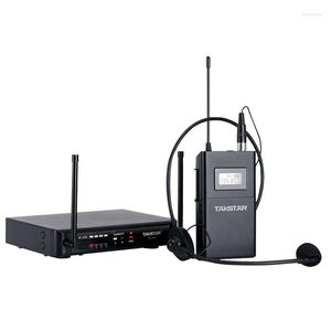 Microfoni Vendita Sistema microfonico wireless UHF originale Takstar TS-7310P 200 canali Portata operativa fino a 80 m