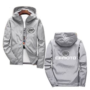 Men's Jackets Cfmoto Print Custom Made Men Hoodie Jacket Cotton Warm Spliced Baseball Uniform Hooded Casual Man Sportswear Wild 230202