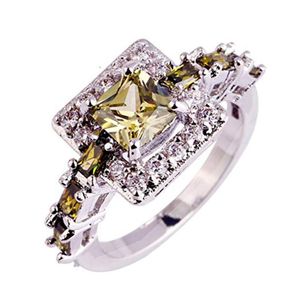 Обручальные кольца 2023 Модные зеленые кристаллические дизайны Сладкая кубическая элегантная женская ювелирная продажа