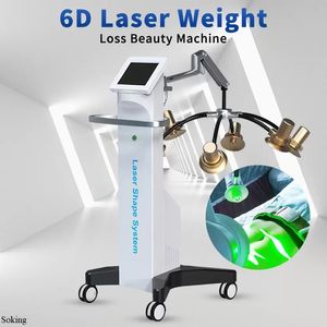 Lipolaser Neue professionelle Zerona Lipo Laser 6D Körperkonturierung Schönheitsausrüstung Fettabbau Körperschlankheits-Lasermaschine Cellulite-Reduktion Fettentfernungsgerät