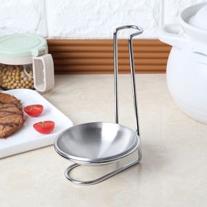 Cooking Utensils Vertical Spoon Rest Stainless Steel Ladle Strainer Scoop Holder Bracket Home Kitchen Tool 230201