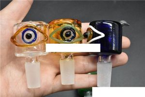 New desgin Ciotola in vetro Pezzi Bong Ciotole 14mm 18mm Ciotola maschio per fumatori Tubi d'acqua dab rig Bong Slide birde eye style