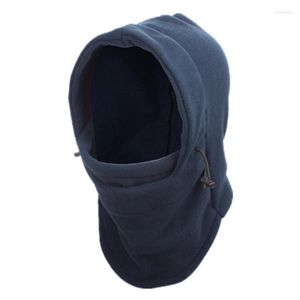 Lenços da moda bonitária quente Homens de inverno Mulheres chapéus de lã térmica de lã térmica Balaclava Capuz de capa Capuz de caminhada Scarvescarves RONA22