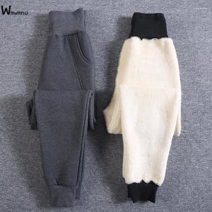 Women's Pants Women Baggy Warm Fleece Lined Harem Winter Oversized 4xl Super High Waist Lambwool Sweatpants Casual Thick Jogger Trousers