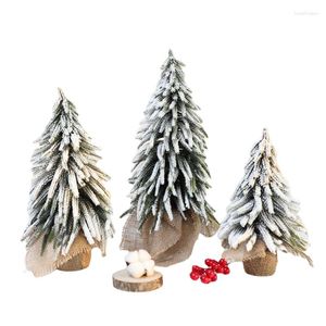 Christmas Decorations White Snow Tree Home Desktop Decoration Artificial Ornaments Village