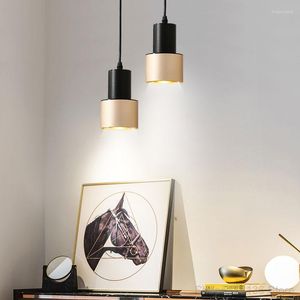 Pendant Lamps Modern Gold LED Lights For Living Room Dining Bedroom Bedside Bar Industrial Lamp Hanging Lighting Fixtures