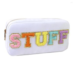 Cosmetic Bags Nylon Makeup Portable Stuff Letter Travel Waterproof Multifunction Large Capacity Zipper Fashion Girls Gift