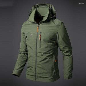 Herrjackor 2023 Autumn Climbing Clothing Simple Casual Men's Hoodies Bomber Windbreaker Jacket Styre Stylish Camping Techwear