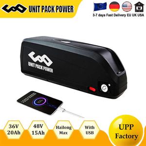 EBike Battery 48V 52V 36V 20AH 13AH Electric Bicycle Bike Batteria Hailong Max 18650 21700 Celler för Bafang 350W 500W 700W 1000W