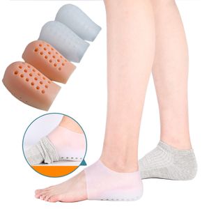 Skostilltillbehör Gelhöjd Öka Intersula för män Kvinnor S Invisible Silicone Socks Wear In Heel Lyft Inserts Plantar Fasciitis Sole 230201