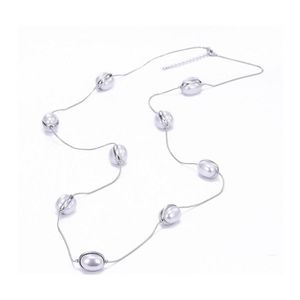 Naszyjniki wisiorek moda perel naszyjnik uroczy miłość długi łańcuch dla kobiet