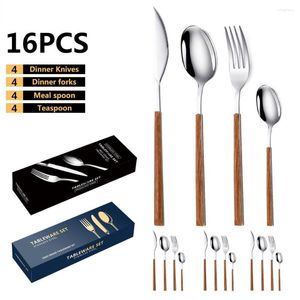 Dinnerware Sets Environmental Safety Full Tableware Of Plates Fork And Spoon Kitchenware Stainless Steel Knife Set Simple Dining Room