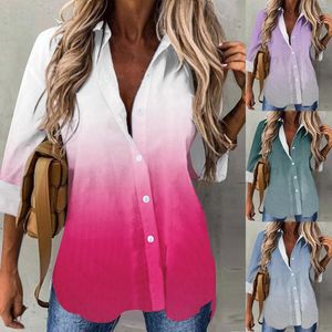 Camicette da donna Intimo da donna Camicie Tall Women T Primavera ed estate Camicia con risvolto casual Colore Light Up Christmas For